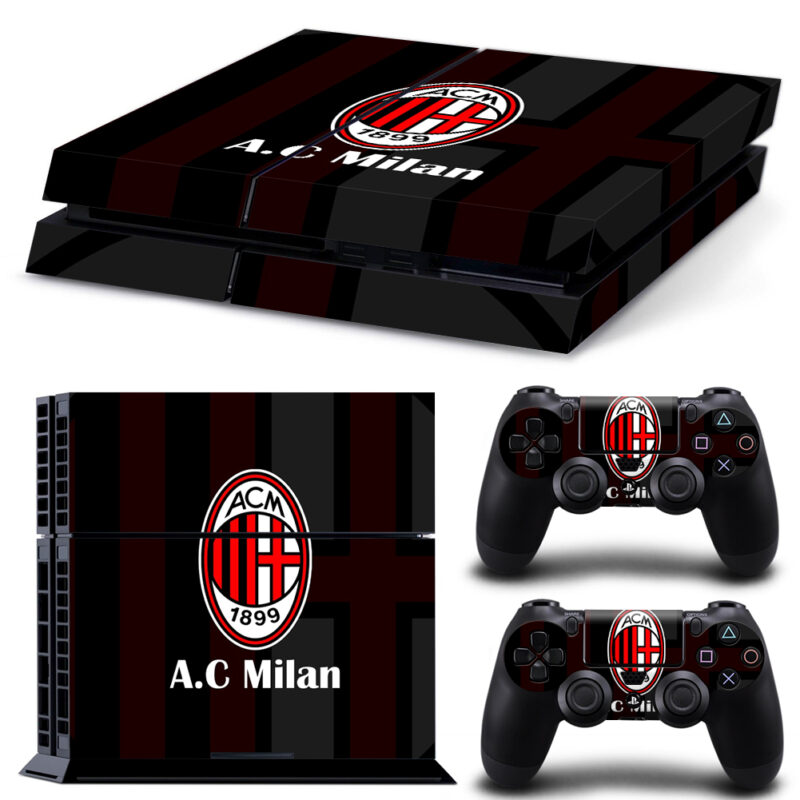 AC Milan FC Skin Sticker For PS4 And Controllers