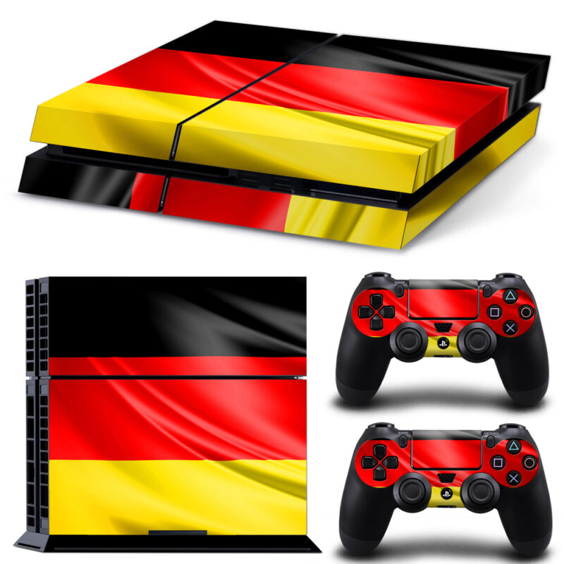 Flag Of Germany Skin Sticker For PS4 And Controllers Design 1