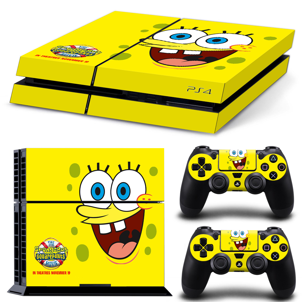 The SpongeBob SquarePants Skin Sticker For PS4 And Controllers ...