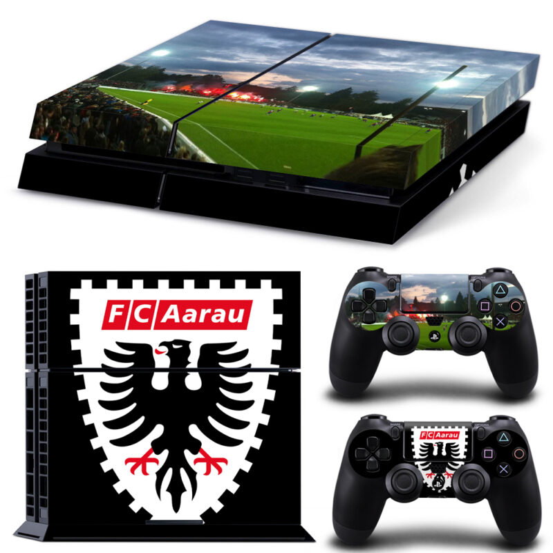 F.C Aarau Skin Sticker For PS4 And Controllers