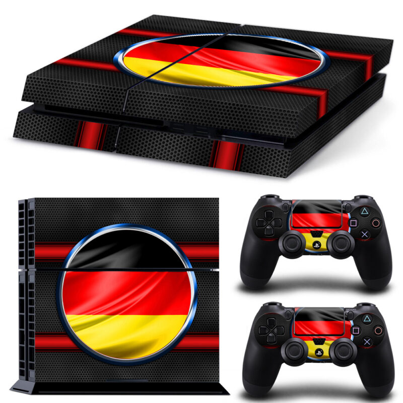 Flag Of Germany Skin Sticker For PS4 And Controllers