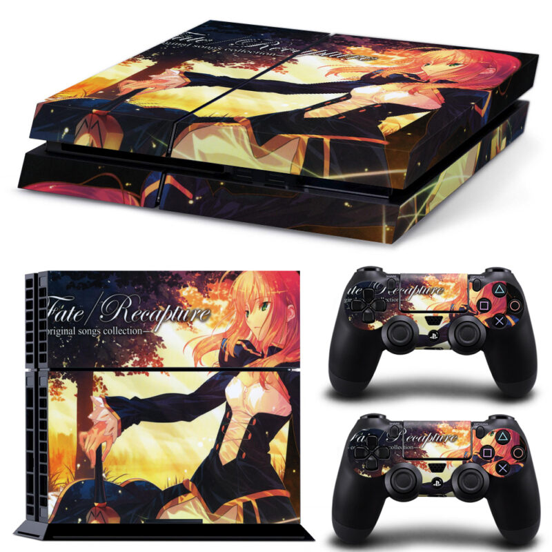 Fate/Recapture Original Songs Collection Skin Sticker For PS4 And Controllers