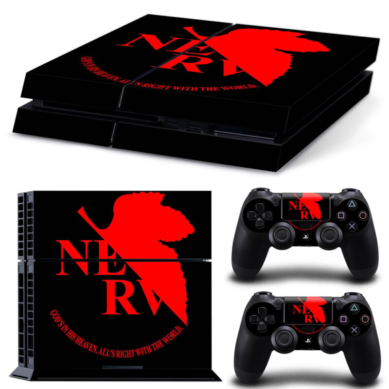 NERV Skin Sticker For PS4 And Controllers