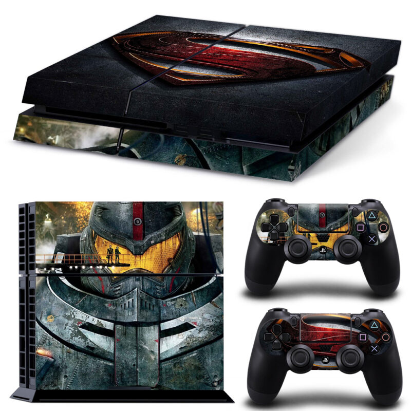 Pacific Rim And Superman Skin Sticker For PS4 And Controllers