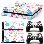 Colorful Star Pattern PS4 Skin Sticker