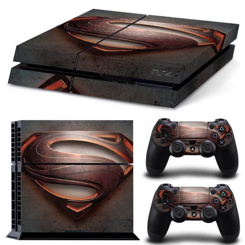 Superman PS4 Skin Sticker Design 2