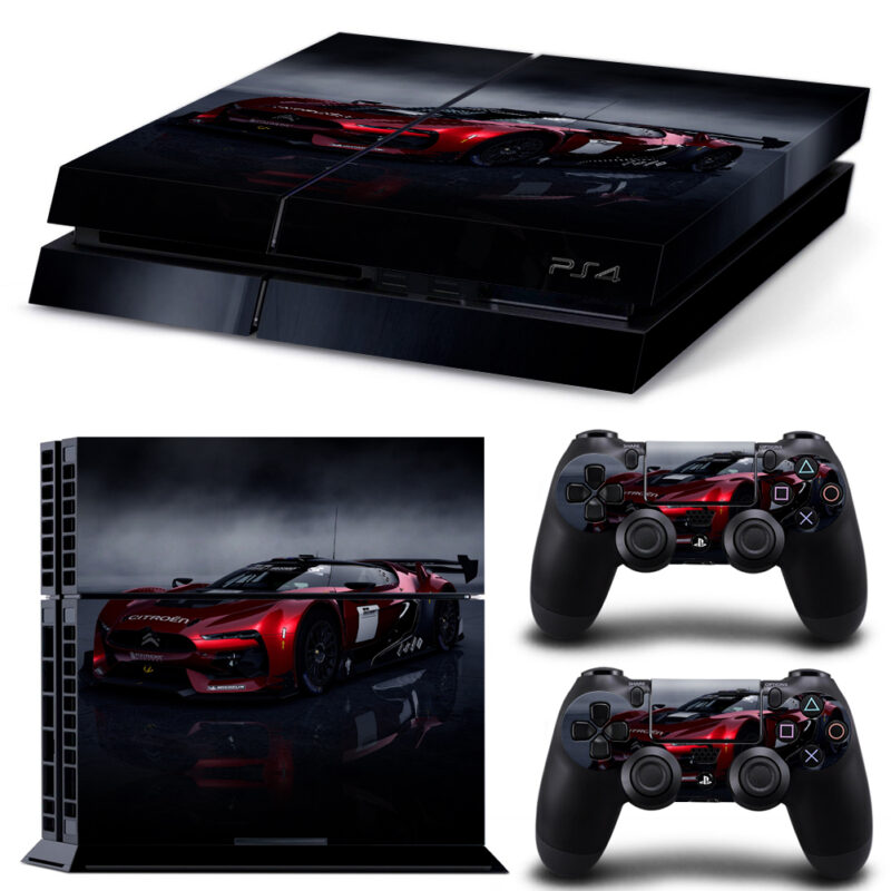 Citroen Sports Car Skin Sticker For PS4 And Controllers Design 2