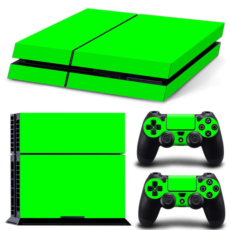 Elton Green Color Theme Skin Sticker For PS4 And Controllers