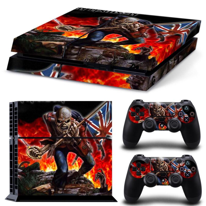 Iron Maiden The Trooper Skin Sticker For PS4 And Controllers