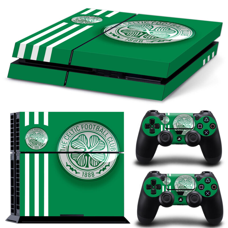 Celtic F.C. Skin Sticker For PS4 And Controllers Design 1