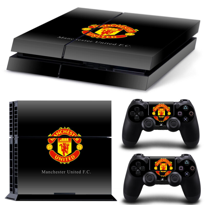 Manchester United F.C. Skin Sticker For PS4 And Controllers Design 3