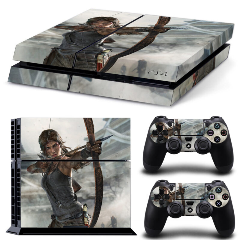 Tomb Raider Game Skin Sticker For PS4 And Controllers Design 3