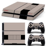 Grey Color PS4 Skin Sticker Design 2