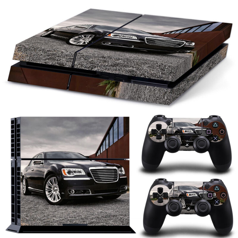 Black Chrysler Car Skin Sticker For PS4 And Controllers