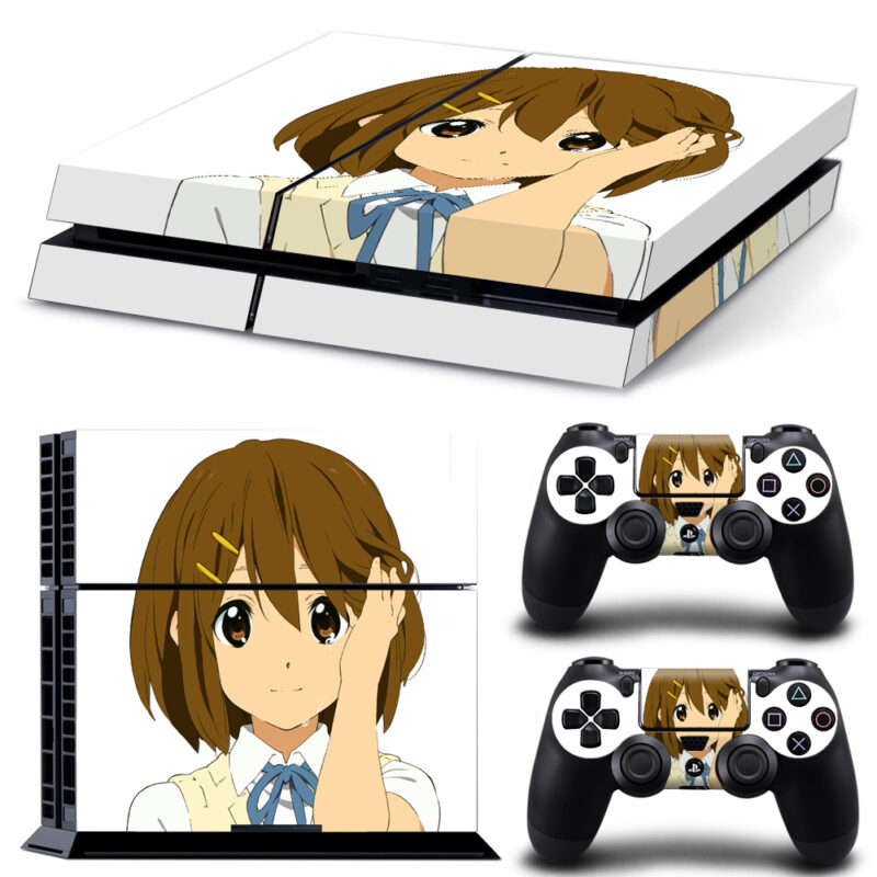 K-On Anime Yui Hirasawa Skin Sticker For PS4 And Controllers