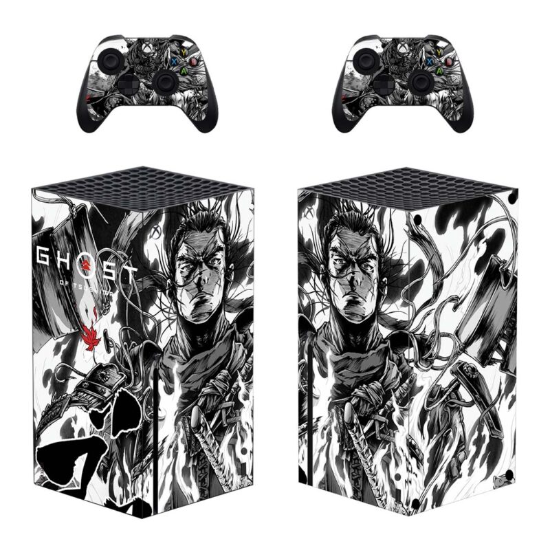 Ghost Of Tsushima Takashi Okazaki Skin Sticker For Xbox Series X And Controllers