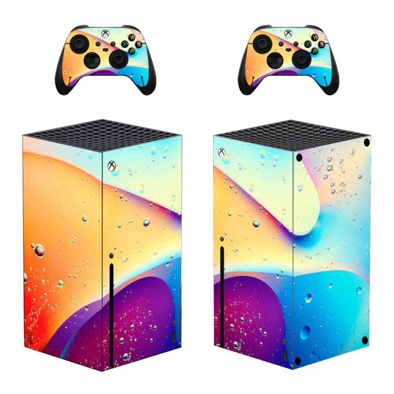 Colorful Bubbles Gionee Skin Sticker For Xbox Series X And Controllers