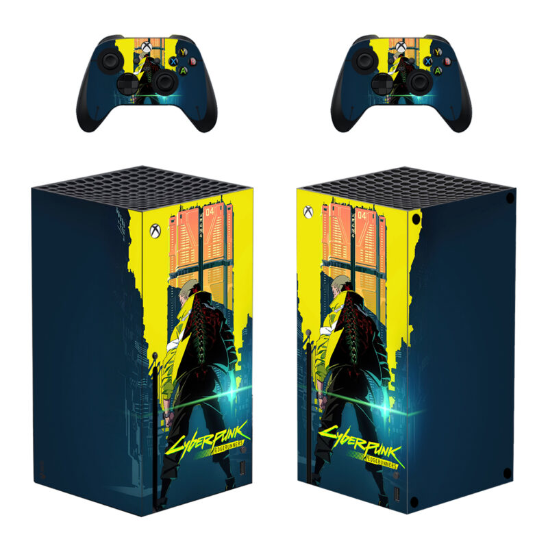 Cyberpunk: Edgerunners Skin Sticker For Xbox Series X And Controllers Design 2