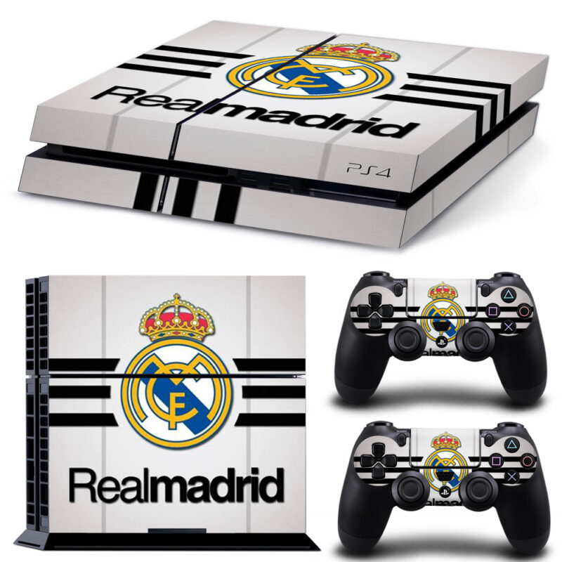 Real Madrid CF Skin Sticker For PS4 And Controllers Design 3