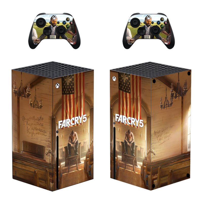 Joseph Seed With Far Cry 5 Flag Skin Sticker For Xbox Series X And Controllers