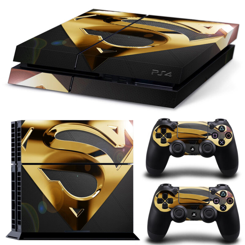 Superman PS4 Skin Sticker Design 6