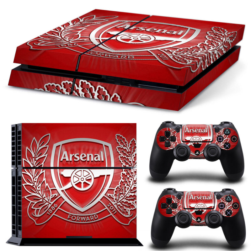 Arsenal F.C. Forward 1886-2011 Skin Sticker For PS4 And Controllers Design 1