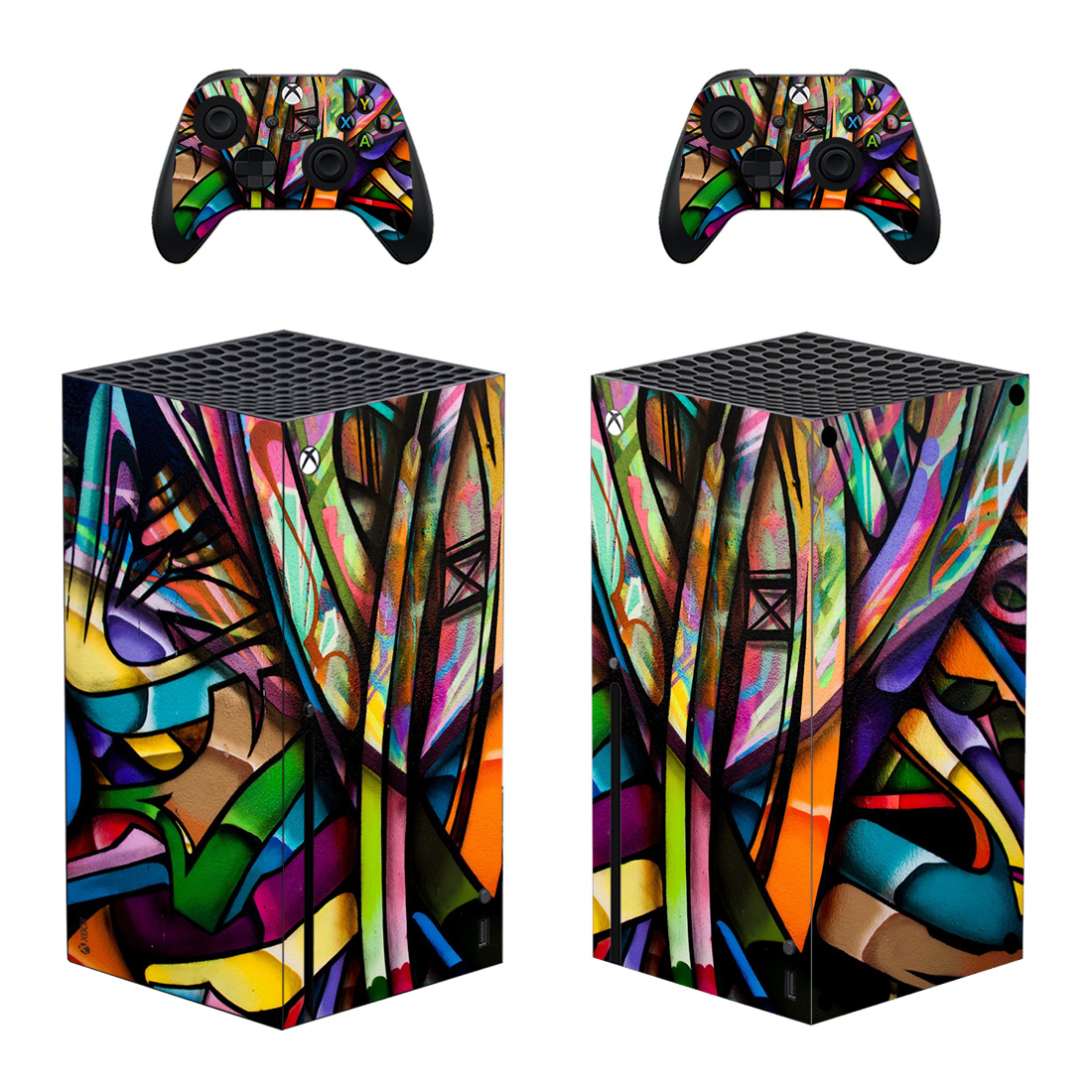 HD Colorful Graffiti Art Skin Sticker For Xbox Series X And Controllers