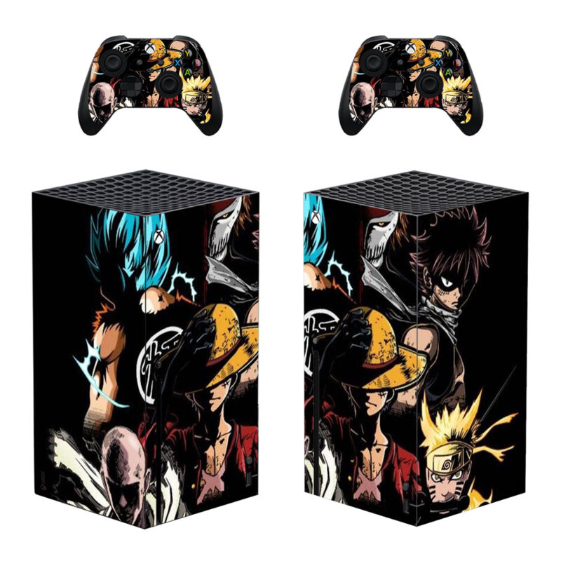 Anime One Piece Luffy And Naruto Skin Sticker For Xbox Series X And Controllers