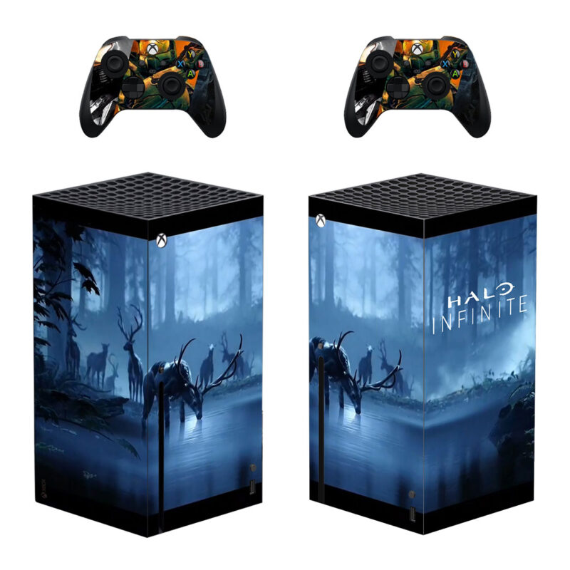 Deer Halo Infinite Game Skin Sticker For Xbox Series X And Controllers