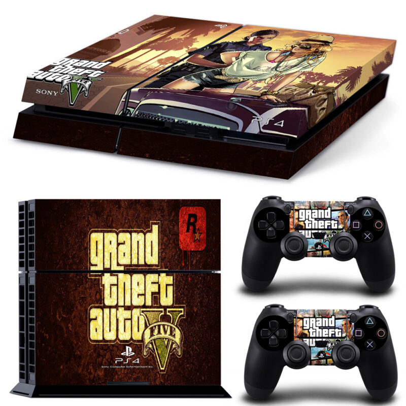 Grand Theft Auto V Game PS4 Skin Sticker Design 9