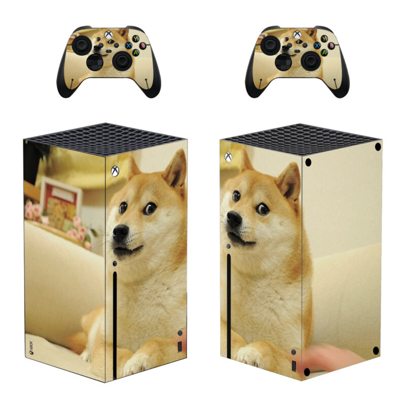 Shiba Inu Dog Skin Sticker For Xbox Series X And Controllers