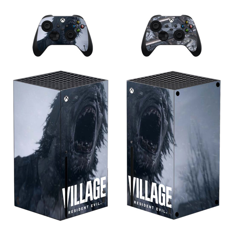 Resident Evil Village Game Skin Sticker For Xbox Series X And Controllers Design 4