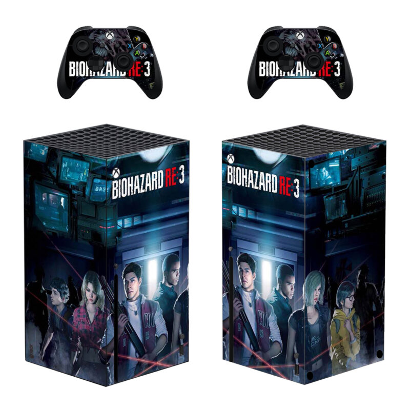 Biohazard Resident Evil: 3 Game Skin Sticker For Xbox Series X And Controllers Design 2