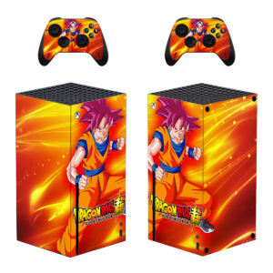Dragon Ball Super God Goku Skin Sticker For Xbox Series X And Controllers