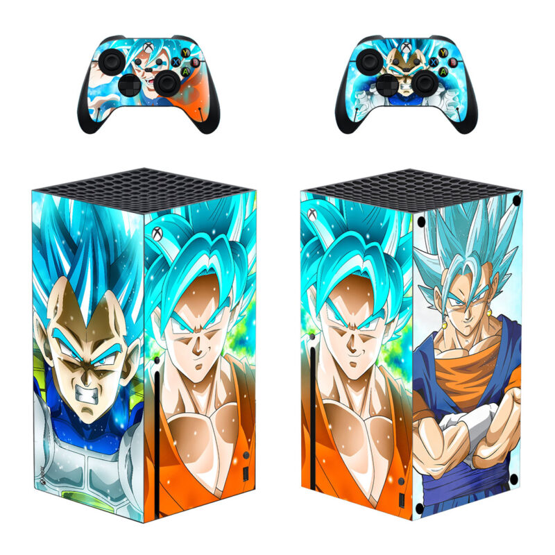 Dragon Ball Super Goku Vs Vegeta Skin Sticker For Xbox Series X And Controllers