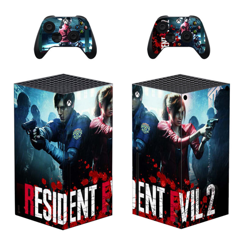 Resident Evil 2 Game Skin Sticker For Xbox Series X And Controllers