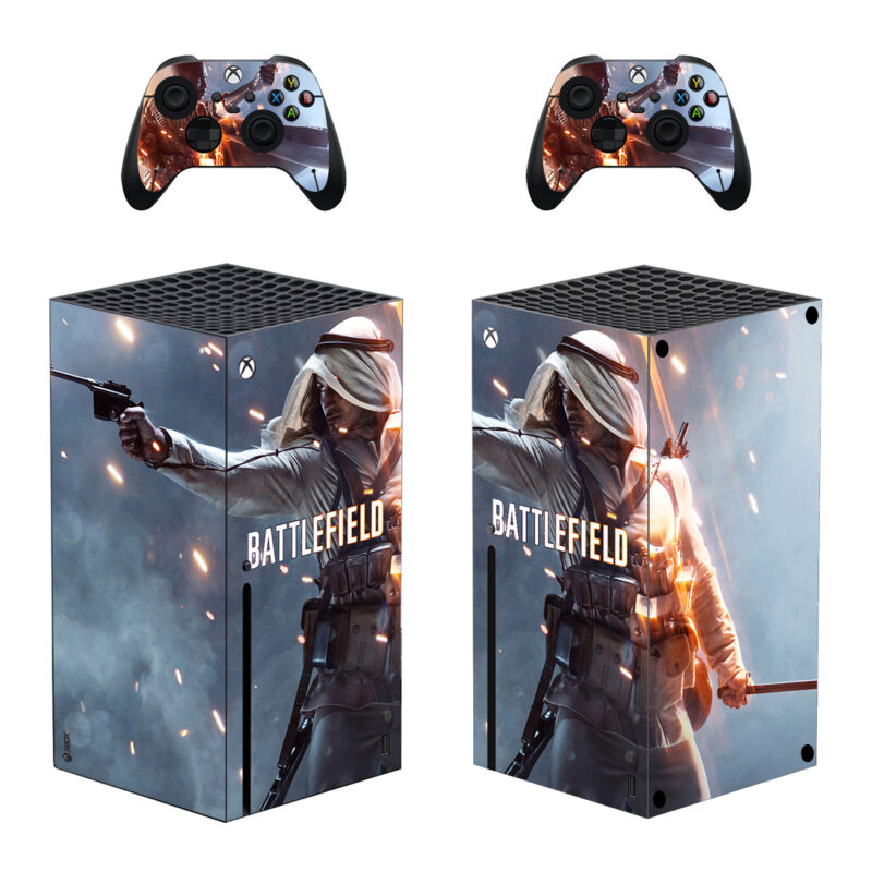 Battlefield 1 Game Decal Cover For Xbox Series X And Controllers Design 2