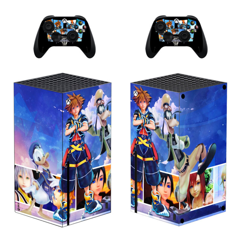 Kingdom Hearts III Game Characters Skin Sticker For Xbox Series X And Controllers