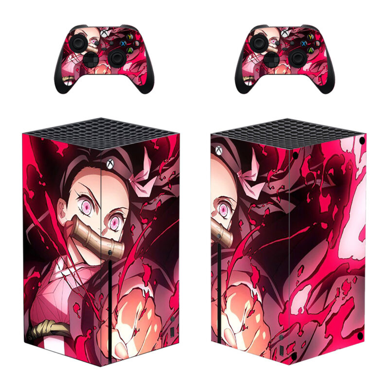 Demon Slayer: Kimetsu No Yaiba Skin Sticker For Xbox Series X And Controllers Design 4