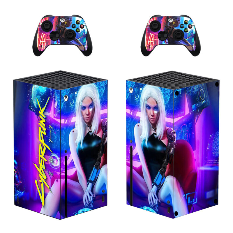 Cyberpunk 2077 Game Skin Sticker For Xbox Series X And Controllers Design 6