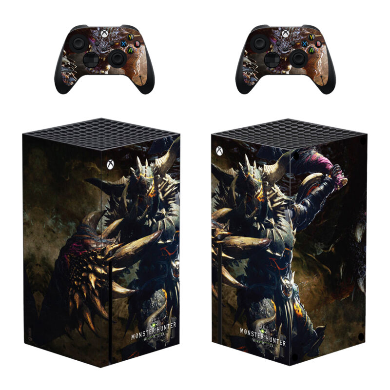 Monster Hunter: World Game Skin Sticker For Xbox Series X And Controllers