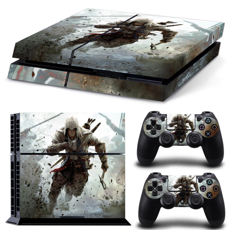 Assassin’s Creed III Game Skin Sticker For PS4 And Controllers Design 1