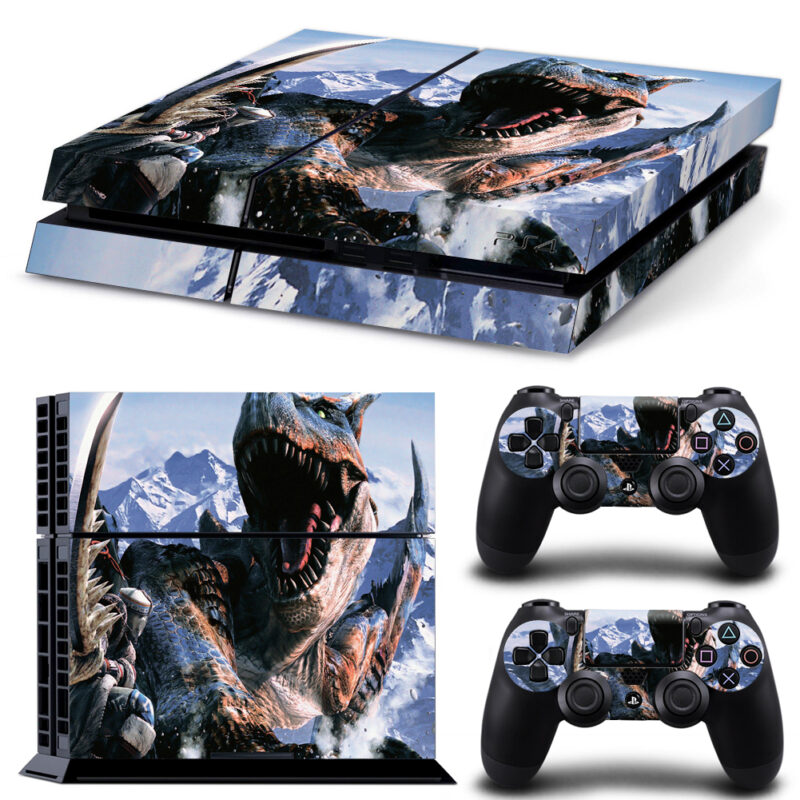 Tigrex Winter Skin Sticker For PS4 And Controllers