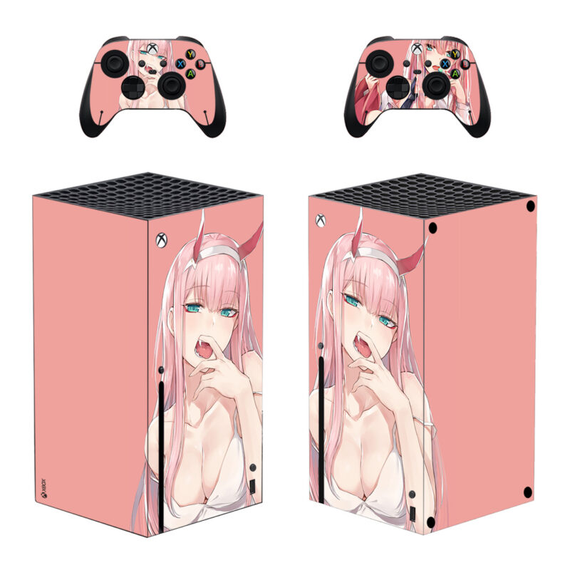 Zero Two Lewd Skin Sticker For Xbox Series X And Controllers