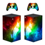HD Rainbow Nebula Galaxy Skin Sticker For Xbox Series X And Controllers