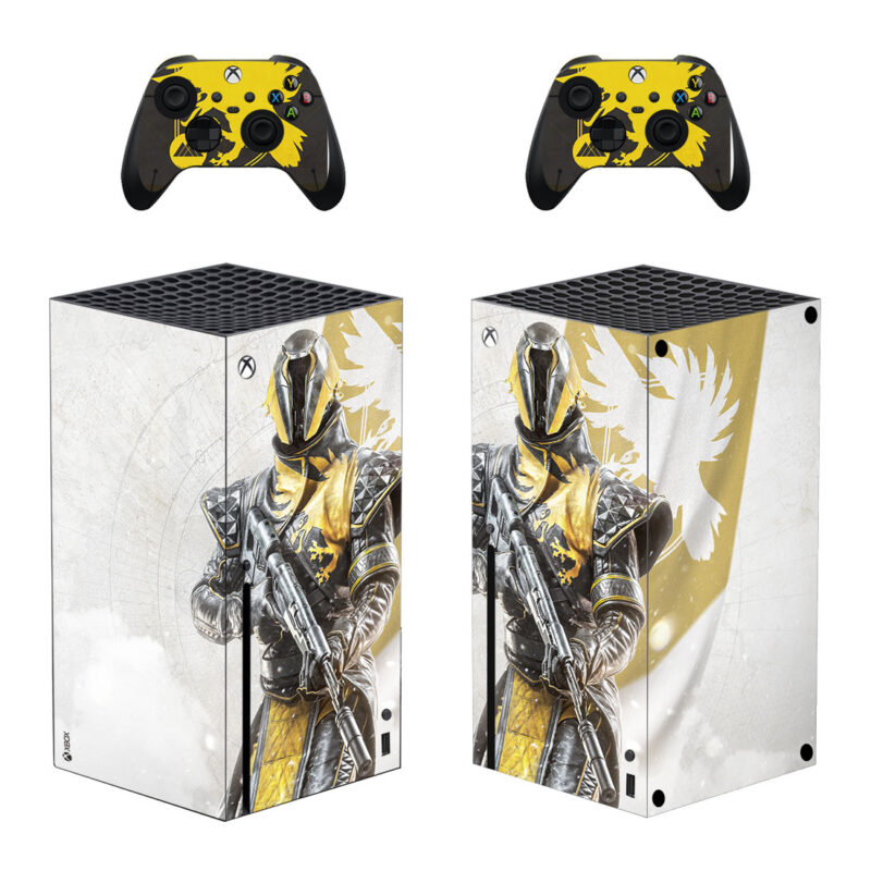 Destiny 2 Yellow Suit Warlock Armor Skin Sticker For Xbox Series X And Controllers