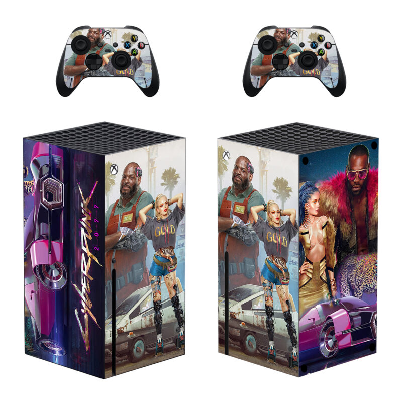 Cyberpunk 2077 Game Skin Sticker For Xbox Series X And Controllers Design 14