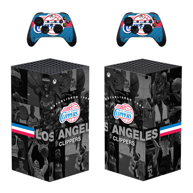 Los Angeles Clippers Skin Sticker For Xbox Series X And Controllers