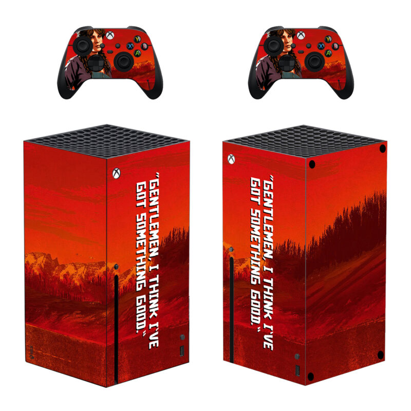 Red Dead Redemption 2 Artwork Skin Sticker For Xbox Series X And Controllers