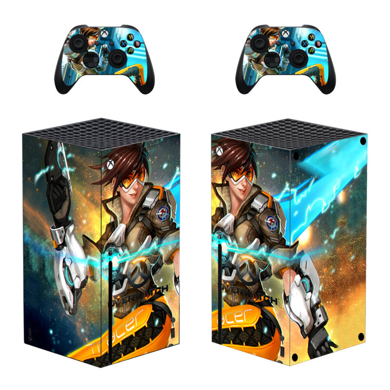 Overwatch Tracer Skin Sticker For Xbox Series X And Controllers